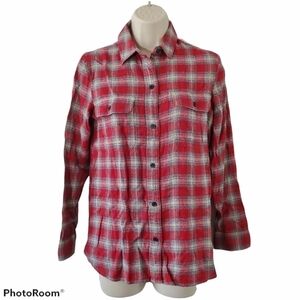 MADEWELL Ex-Boyfriend Shirt in Fairfax Plaid Size XS